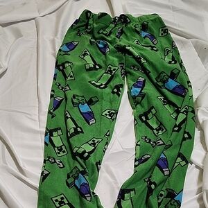 Kids Graphic Green Joggers